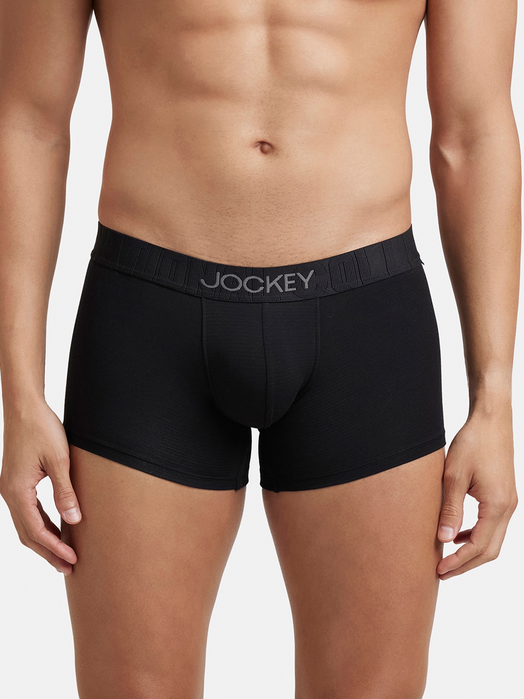 

Jockey Supima Cotton Stretch Solid Trunk with Ultrasoft Waistband-IC32, Black