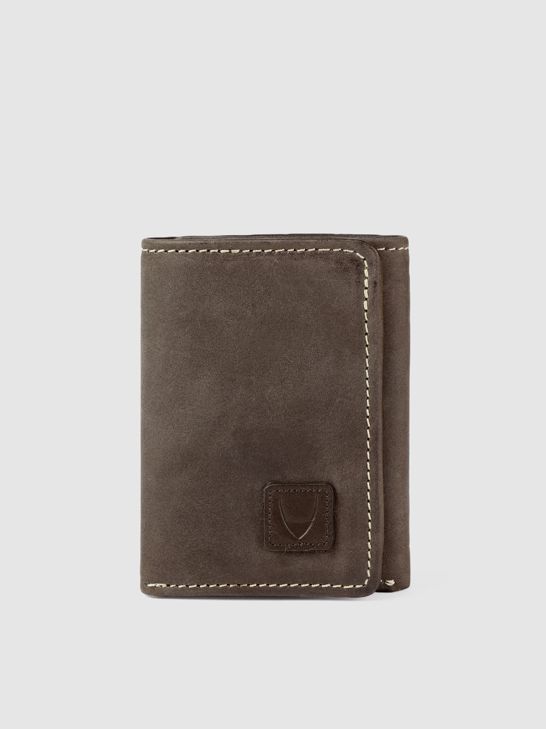 

Hidesign Men Camel Brown Solid Three Fold Wallet
