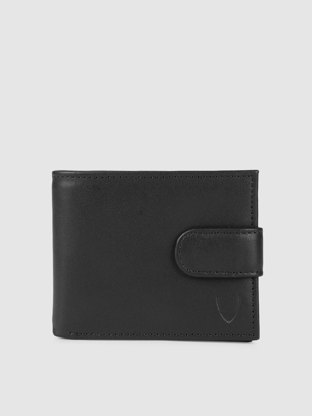 

Hidesign Men Black Solid Leather Two Fold Wallet