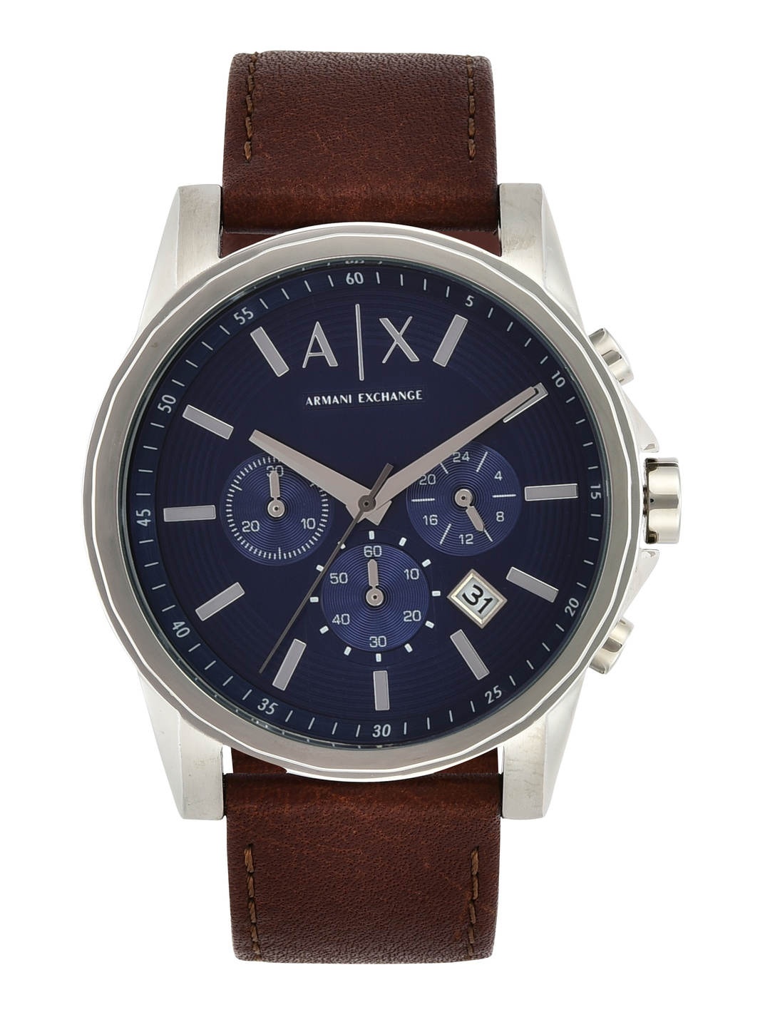 

Armani Exchange Men Navy Dial Chronograph Watch AX2501, Navy blue