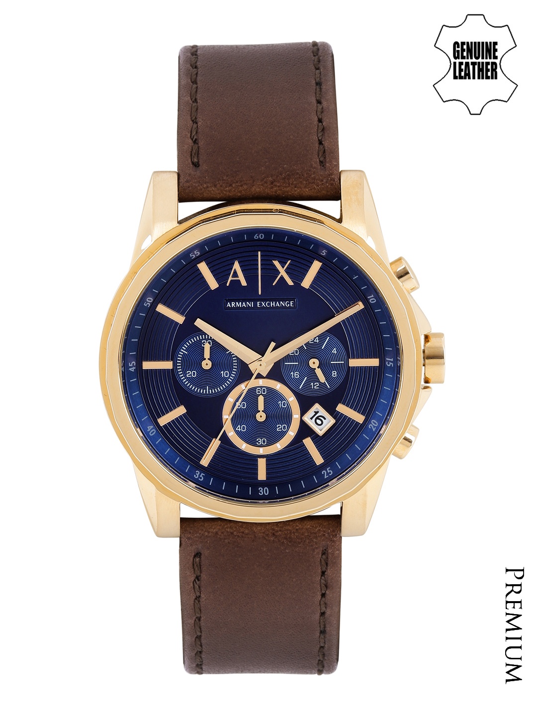 

Armani Exchange Men Navy Dial Chronograph Watch AX2508, Navy blue