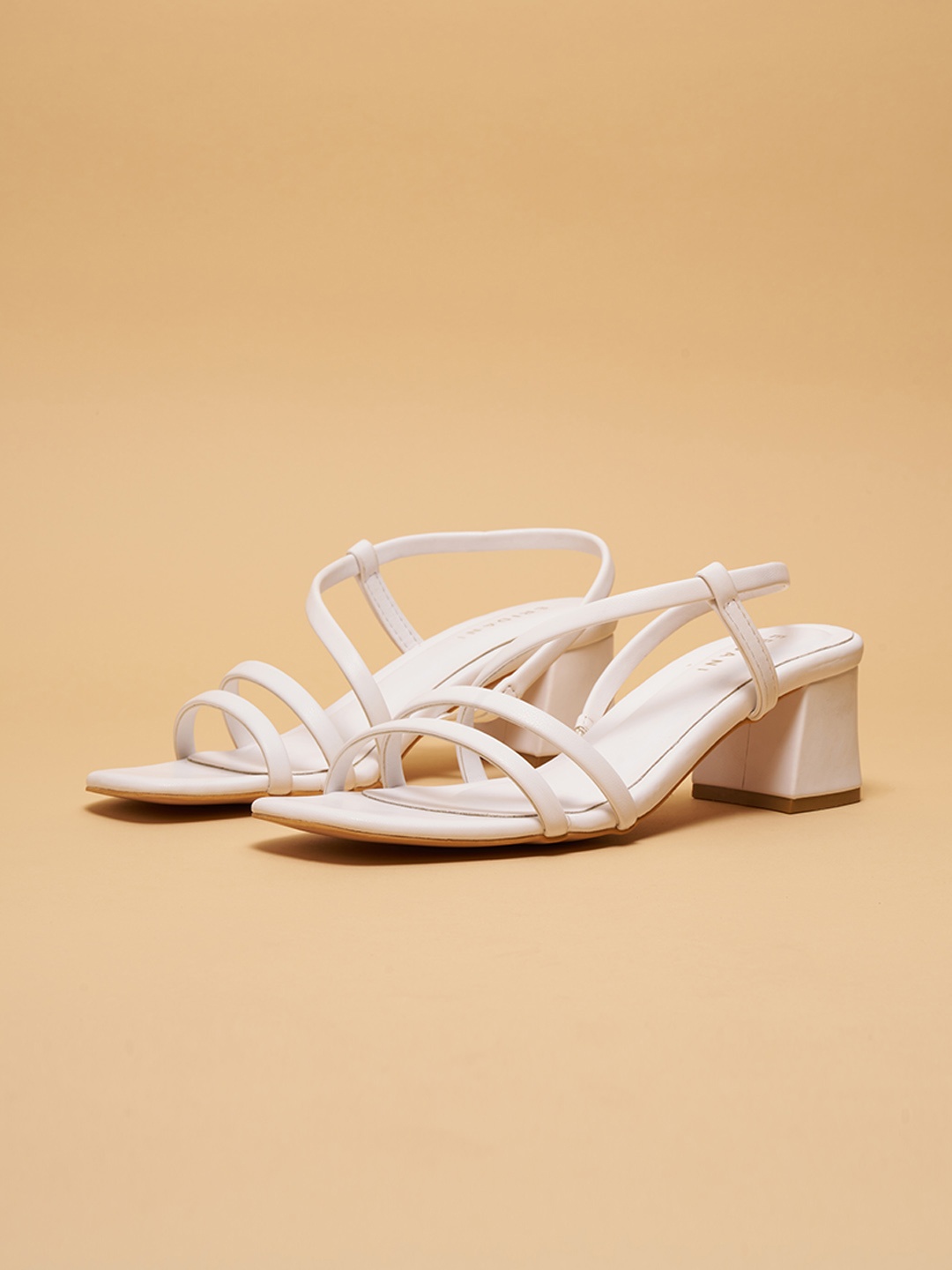 

ERIDANI Celin Strappy Heels, White