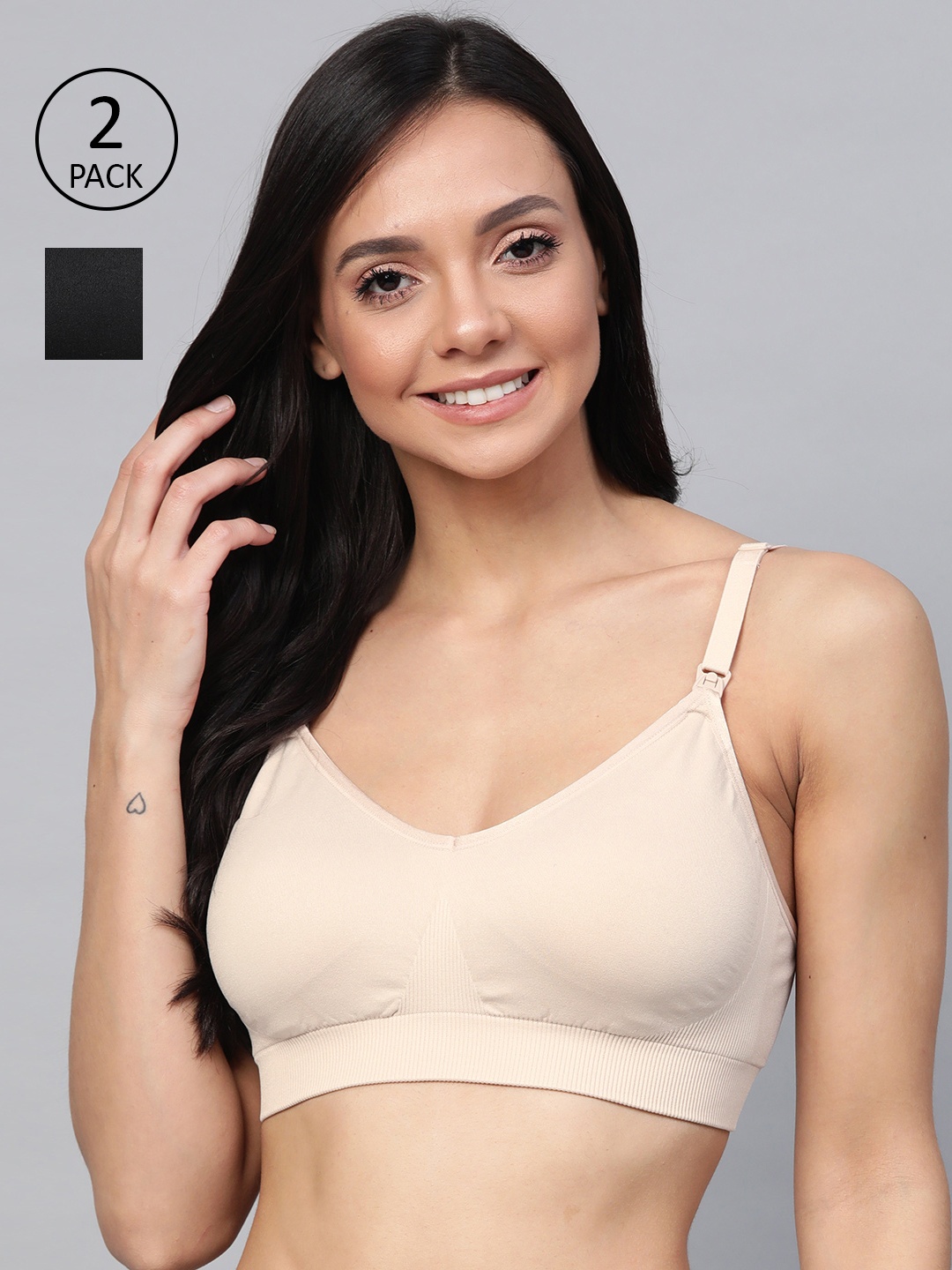 

Marks & Spencer Pack of 2 Maternity Nursing Bra T33726, Black