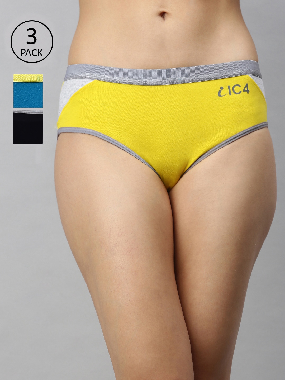 

IC4 Women Pack of 3 Hipster Briefs 0NYT1006P3, Navy blue