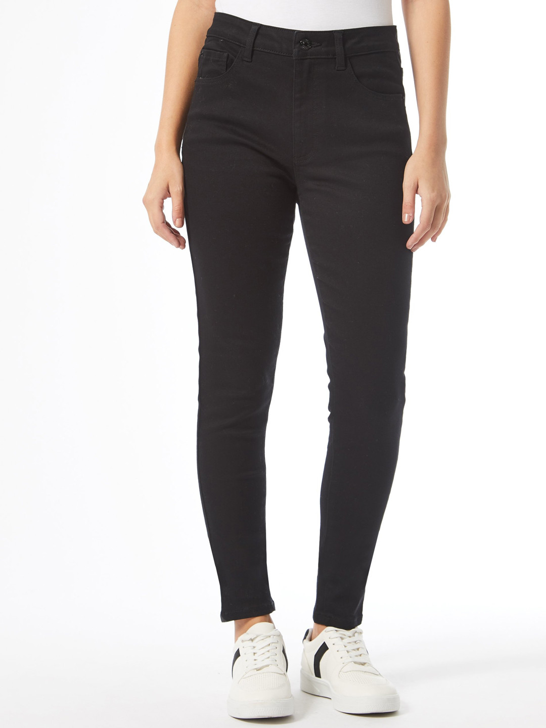 

DOROTHY PERKINS Women Black Alex Skinny Fit Mid-Rise Clean Look Stretchable Jeans