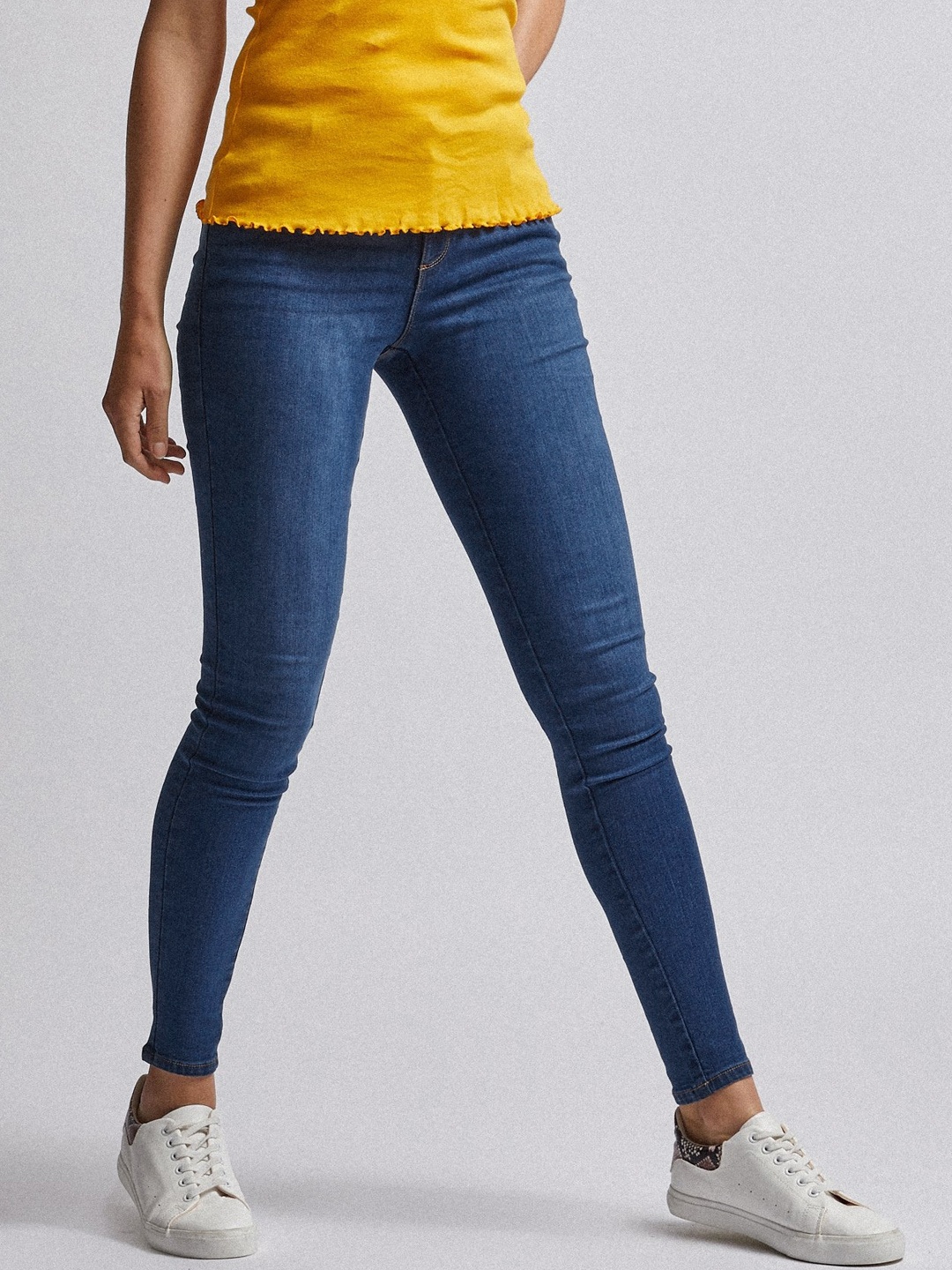 

DOROTHY PERKINS Women Blue Classic Skinny Fit Mid-Rise Clean Look Stretchable Jeans