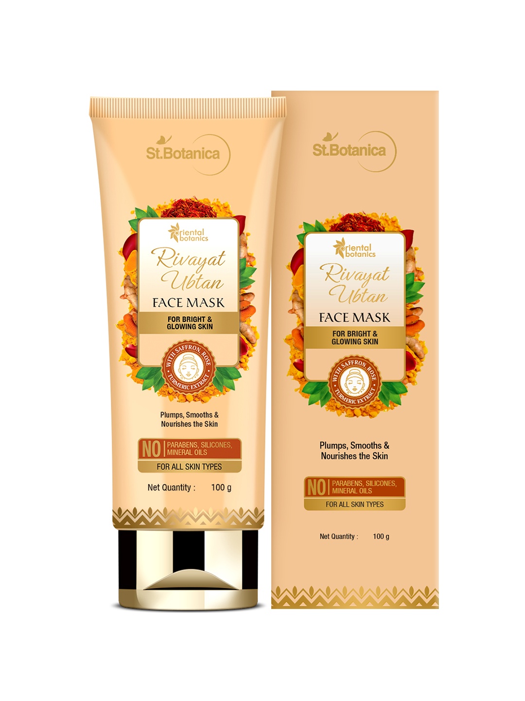 

Oriental Botanics Rivayat Ubtan Face Mask 100ml, Brown
