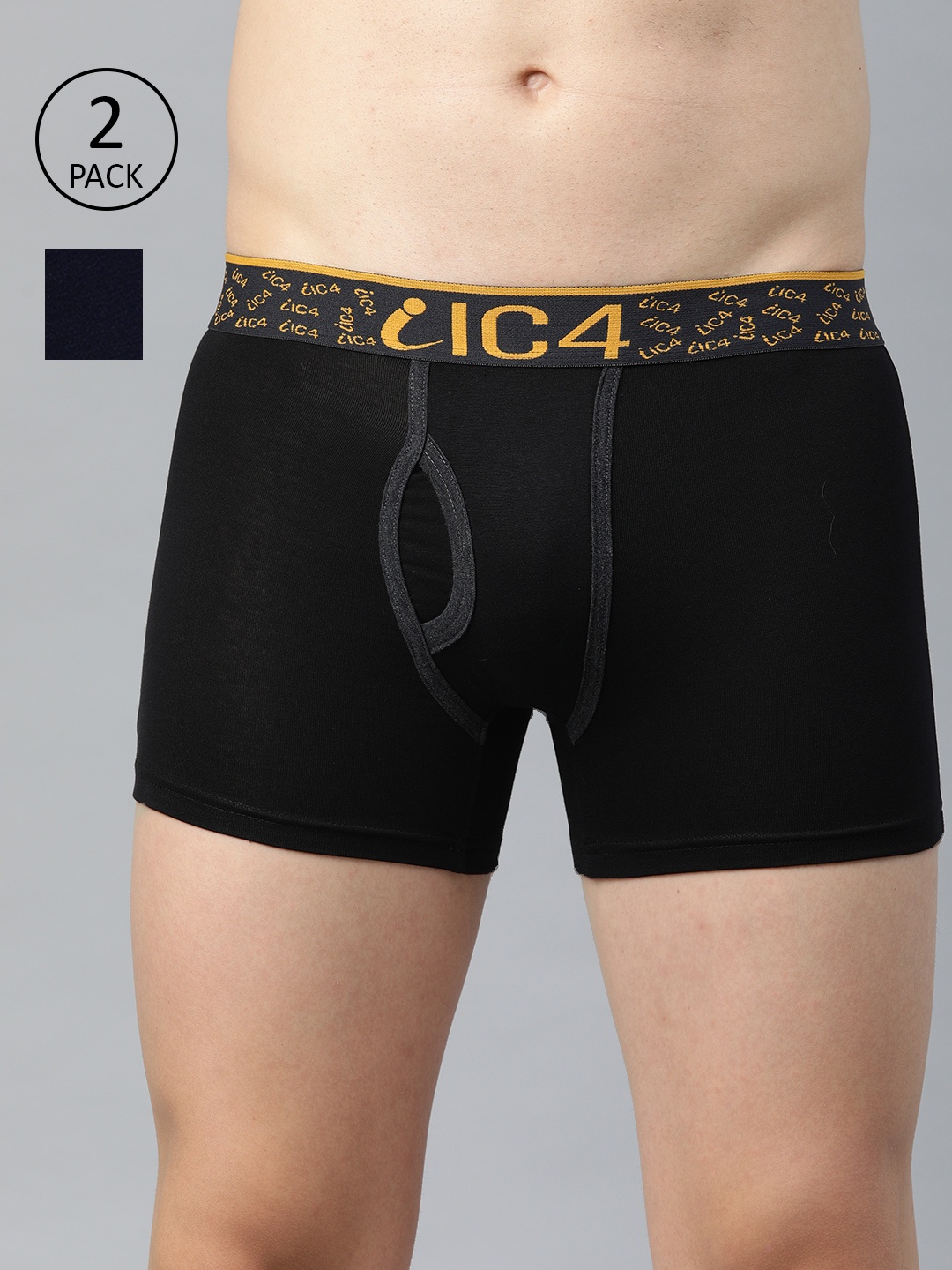 

IC4 Men Pack of 2 Assorted Solid Trunks 0B-N214P2