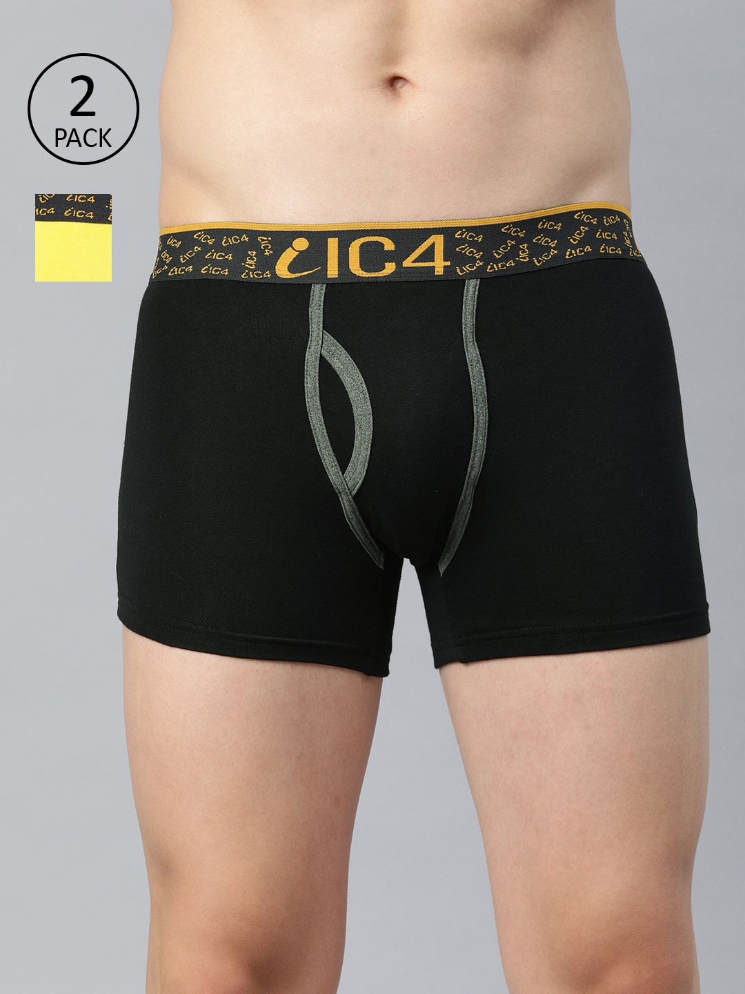 

IC4 Men Pack of 2 Assorted Solid Trunks 0B-Y214P2