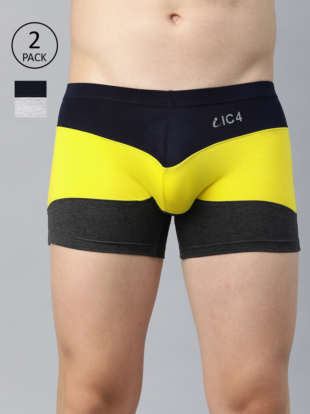 

IC4 Men Pack of 2 Assorted Colourblocked Trunks 0WNG-NYC333P2