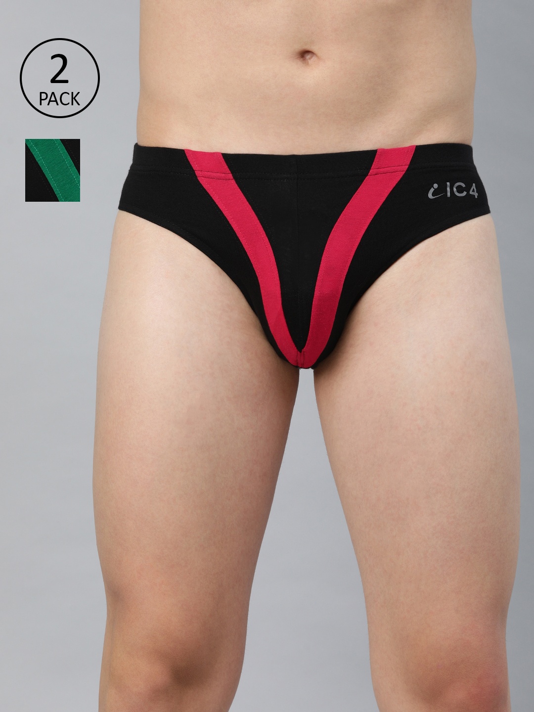 

IC4 Men Pack of 2 Assorted Printed Briefs 0BR-BM329P2