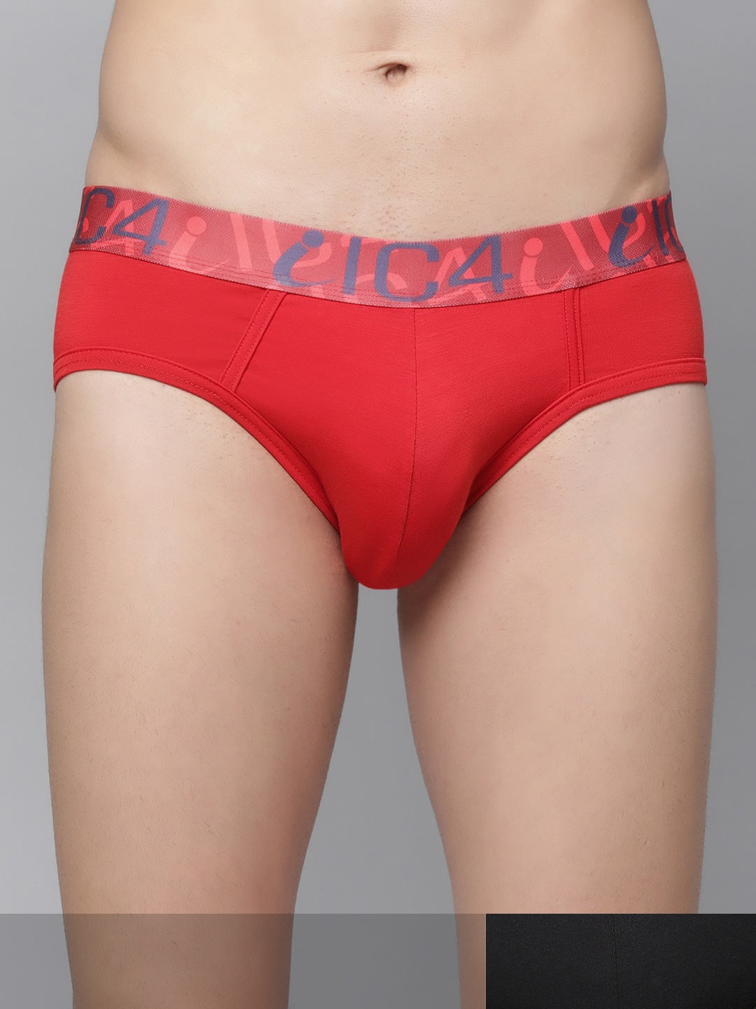 

IC4 Men Pack of 2 Assorted Solid Briefs 0B-R209P2