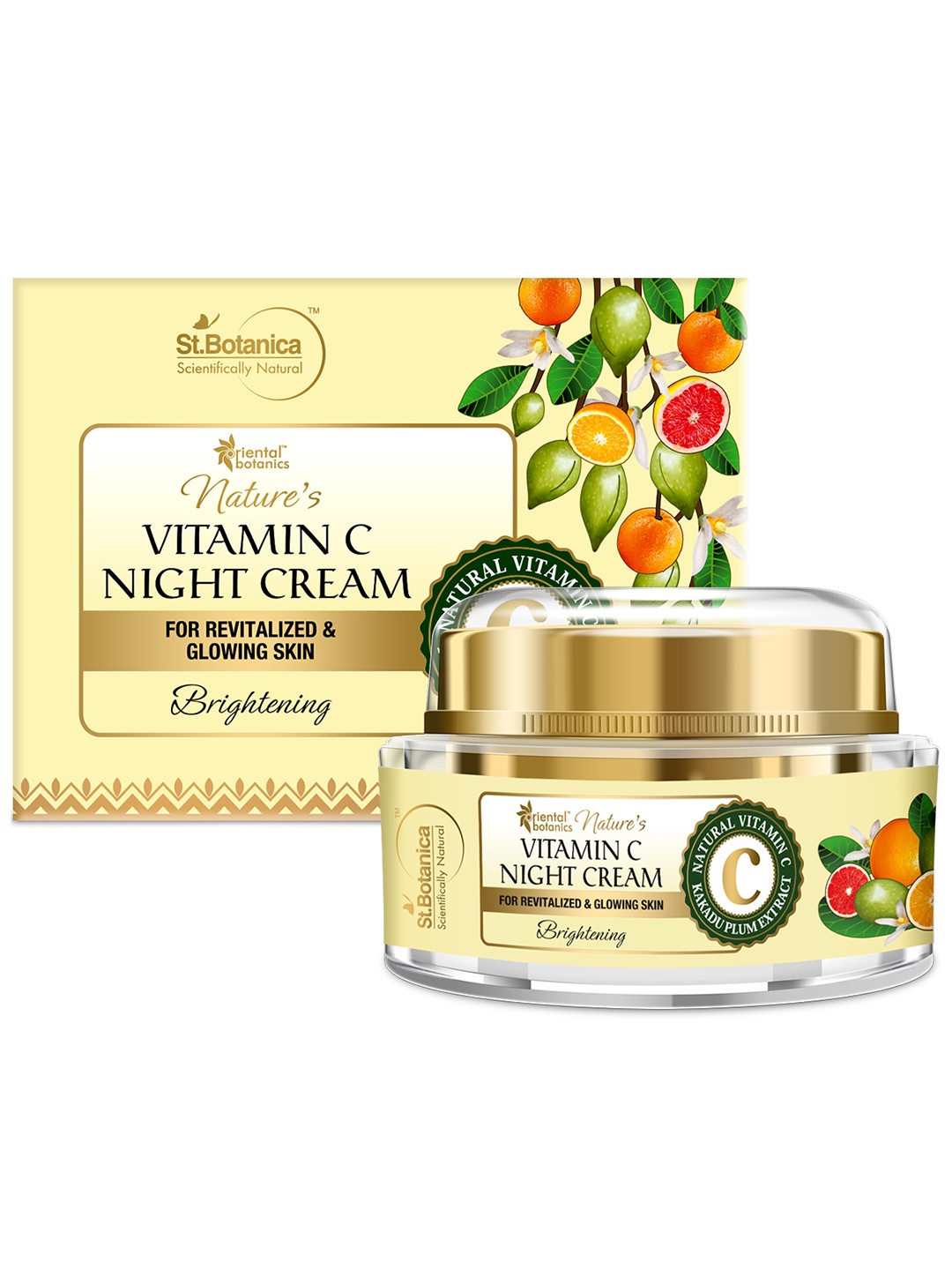 

Oriental Botanics Unisex Nature's Vitamin C Brightening Face Night Cream 50g