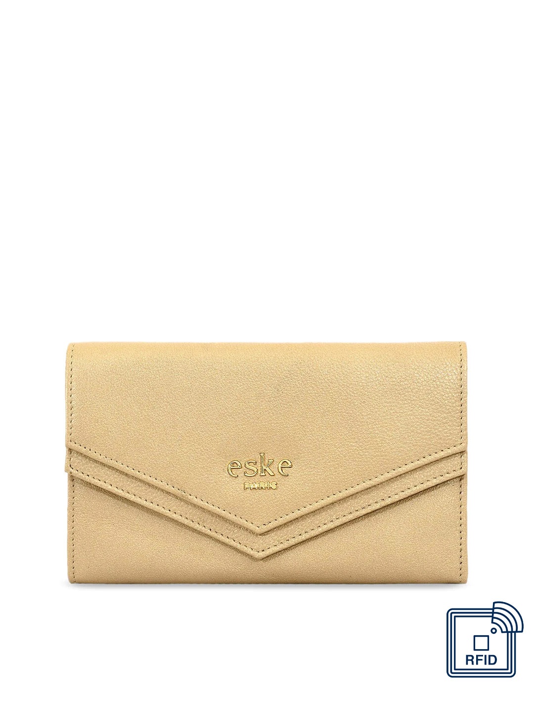

Eske Women Gold-Toned Solid Envelope