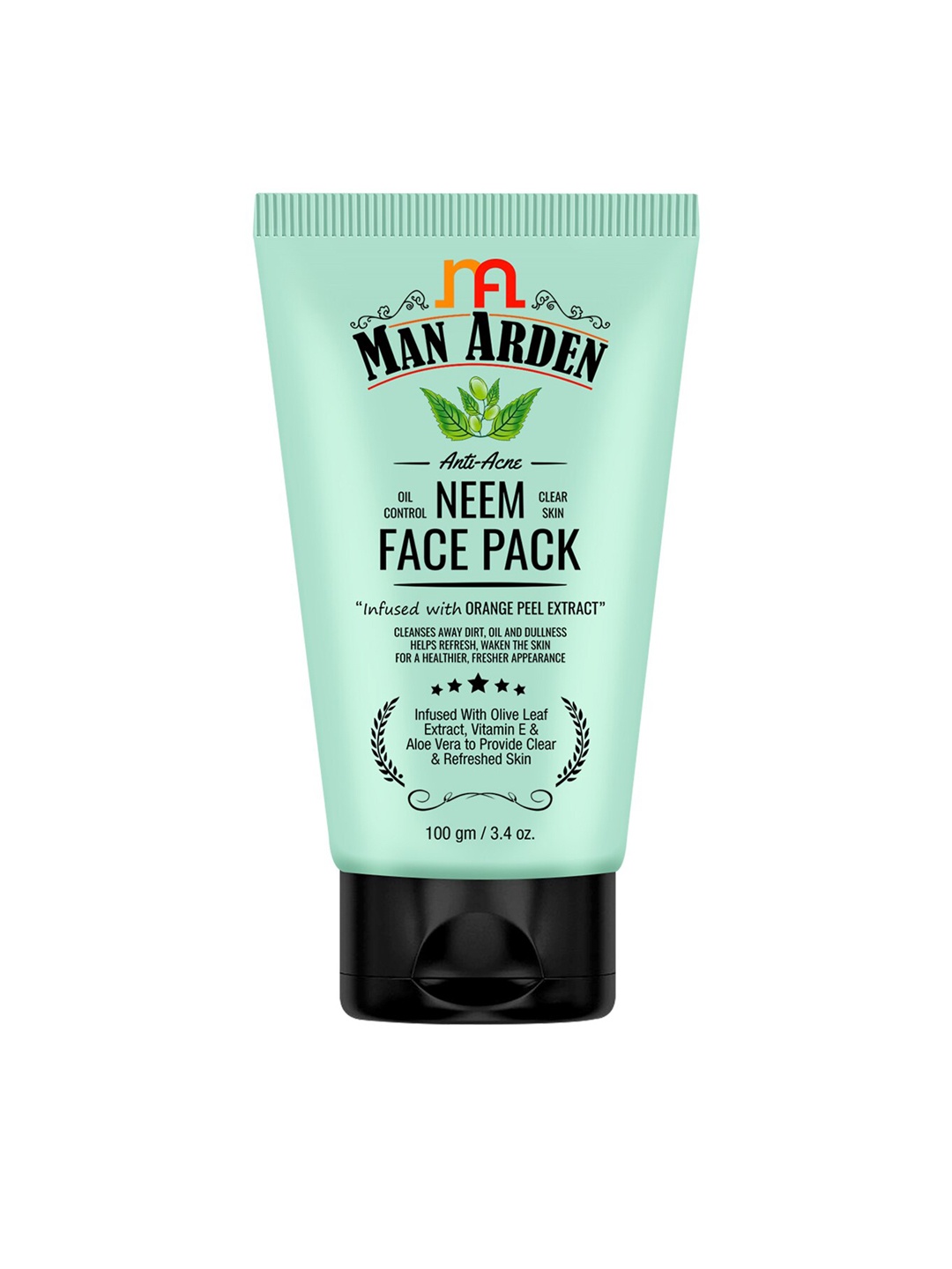 

Man Arden Men Anti-Acne Neem Face Pack 100g, Green