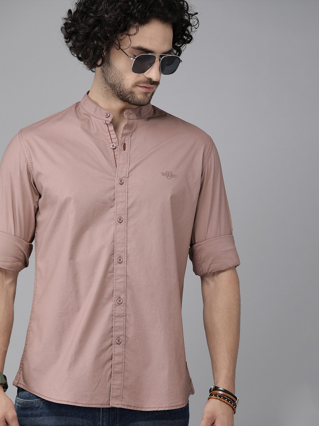 

Roadster Twilight Mauve Slim Fit Sustainable Casual Stretch Shirt