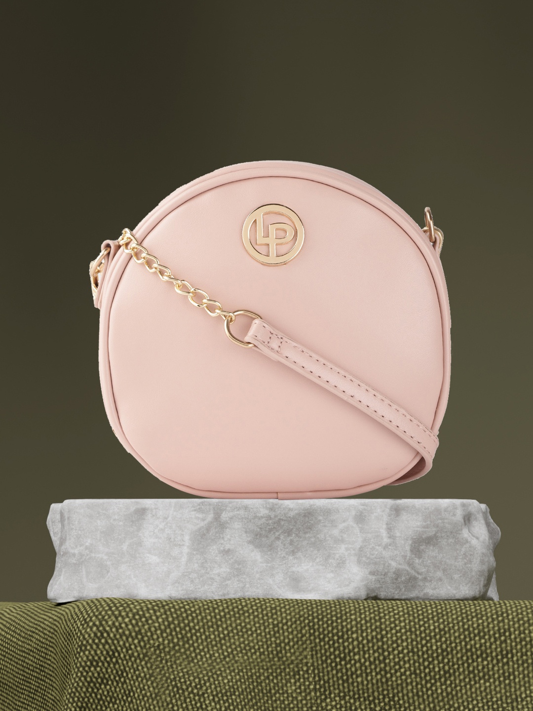 

Lino Perros Pink Solid Sling Bag