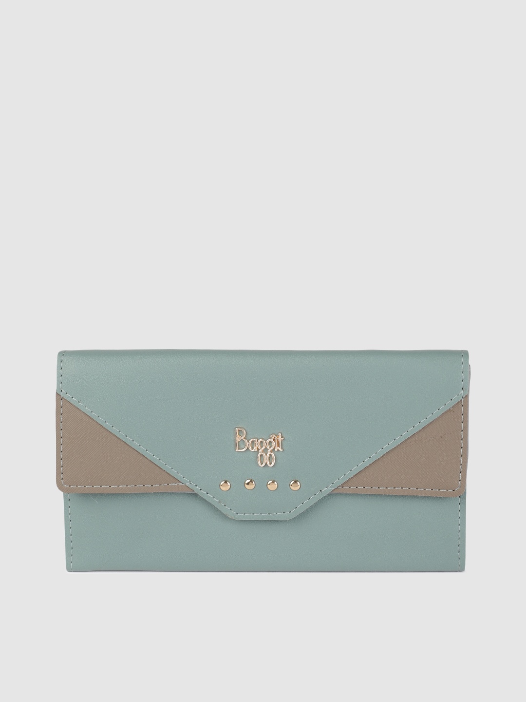 

Baggit Women Blue Solid Two Fold Wallet