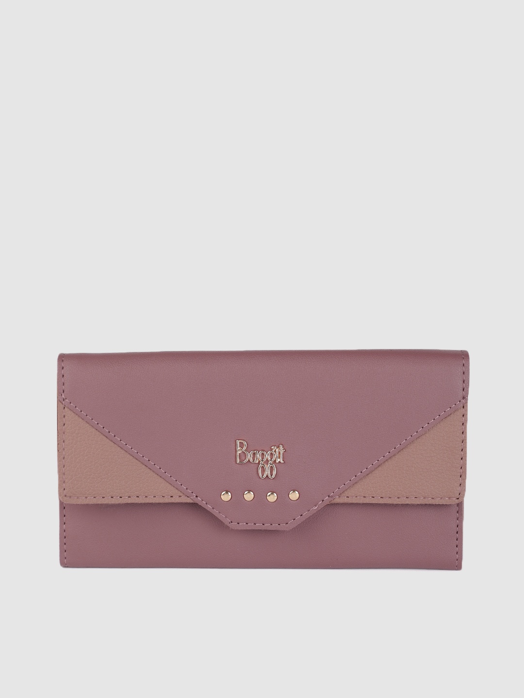 

Baggit Women Pink Solid Two Fold Wallet