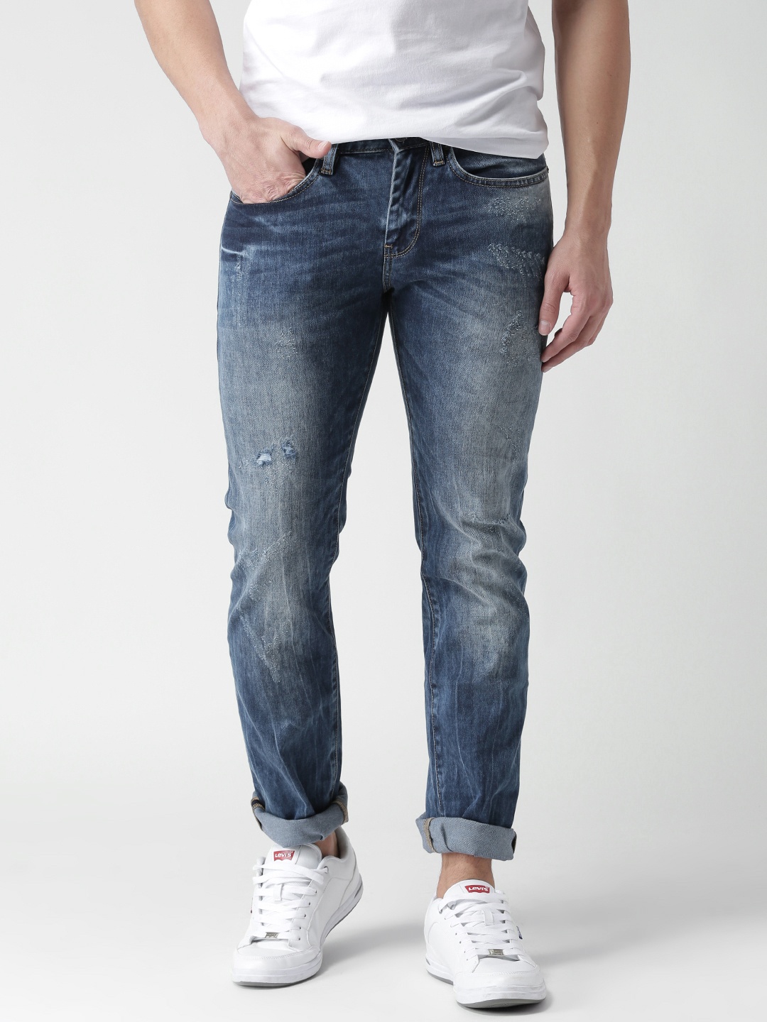 

Celio Blue Washed Slim Stretchable Jeans