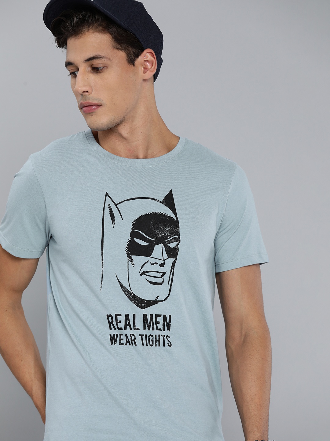 

Kook N Keech Batman Men Blue Black Pure Cotton Printed Pure Cotton T-shirt