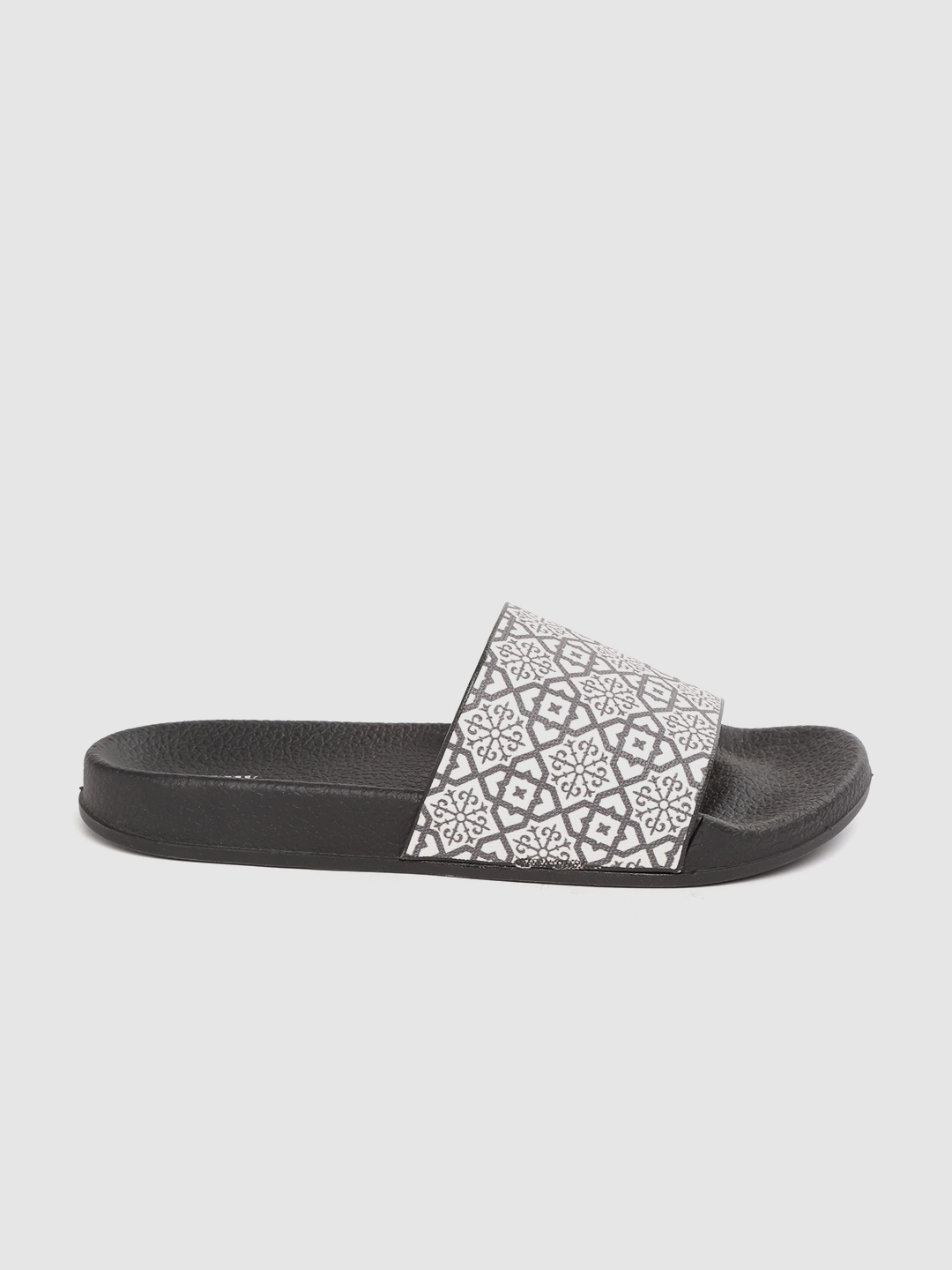 

Anouk Women White & Black Ethnic Motifs Print Sliders