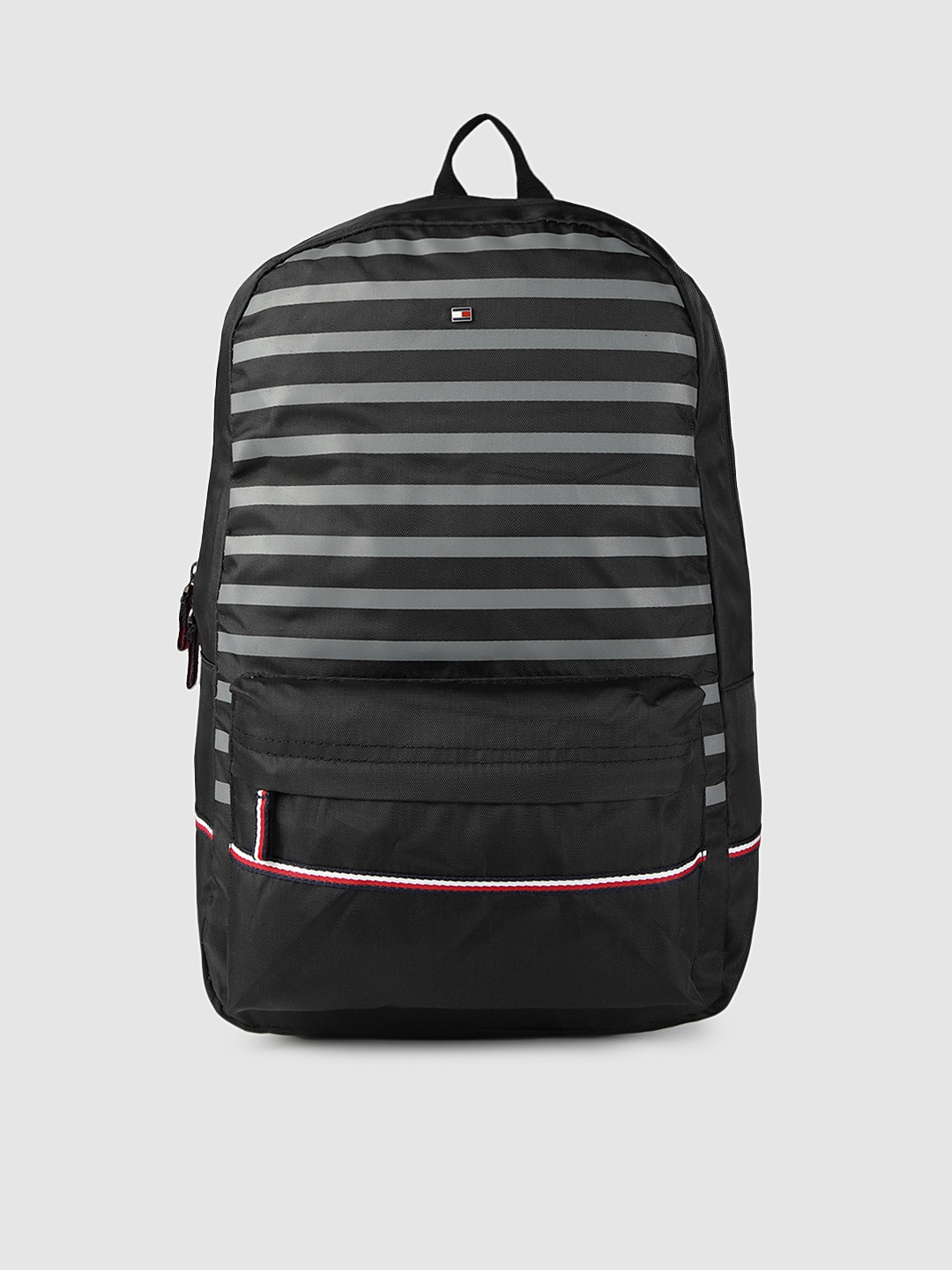 

Tommy Hilfiger Unisex Black Striped Backpack