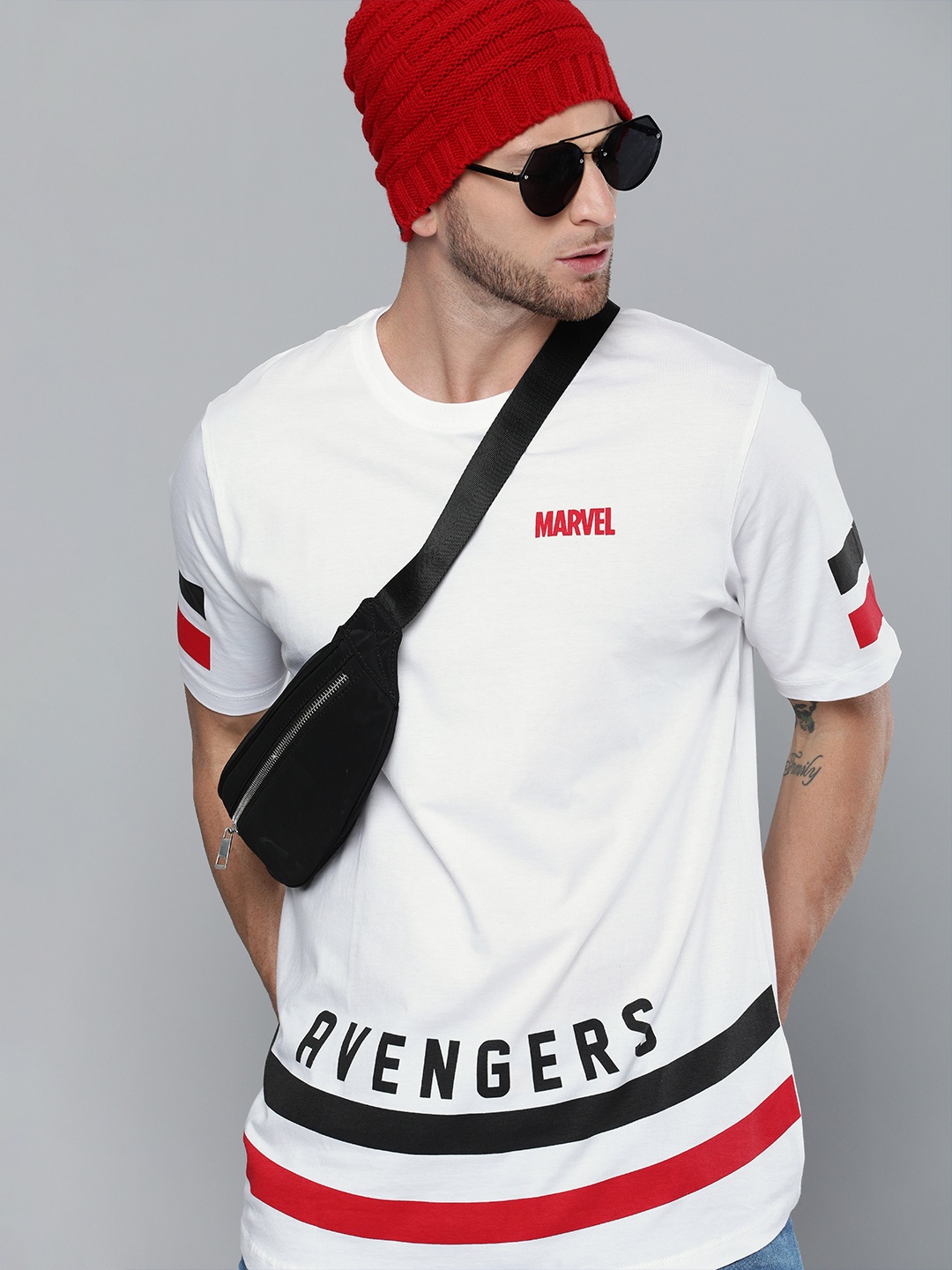 

Kook N Keech Marvel Men White Printed Round Neck Pure Cotton T-shirt