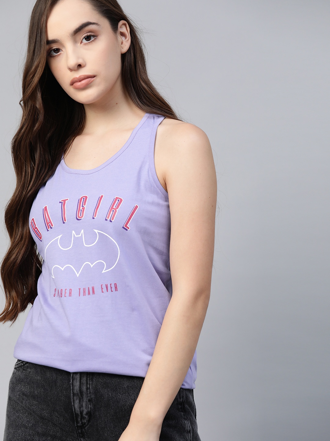

Kook N Keech Batman Purple & Red Pure Cotton Printed Tank Top