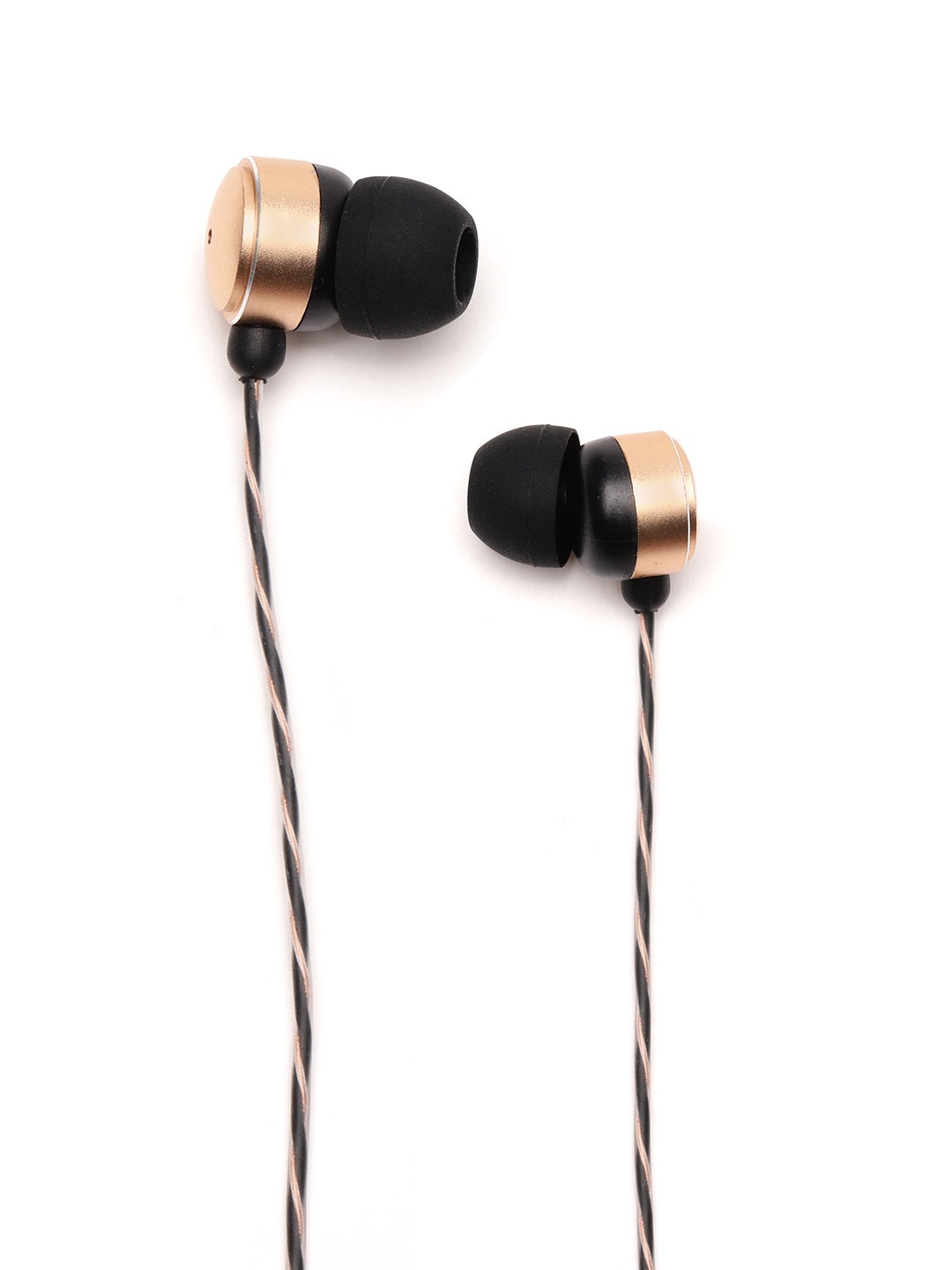 

molife Tune 300 Black & Gold-Toned In Ear Wired Earphones