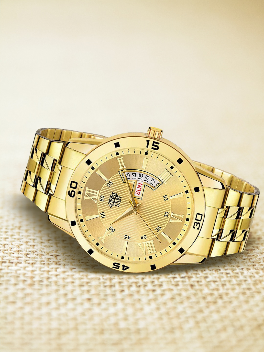 

SWADESI STUFF Boys Gold-Toned Analogue Watch SDS 110