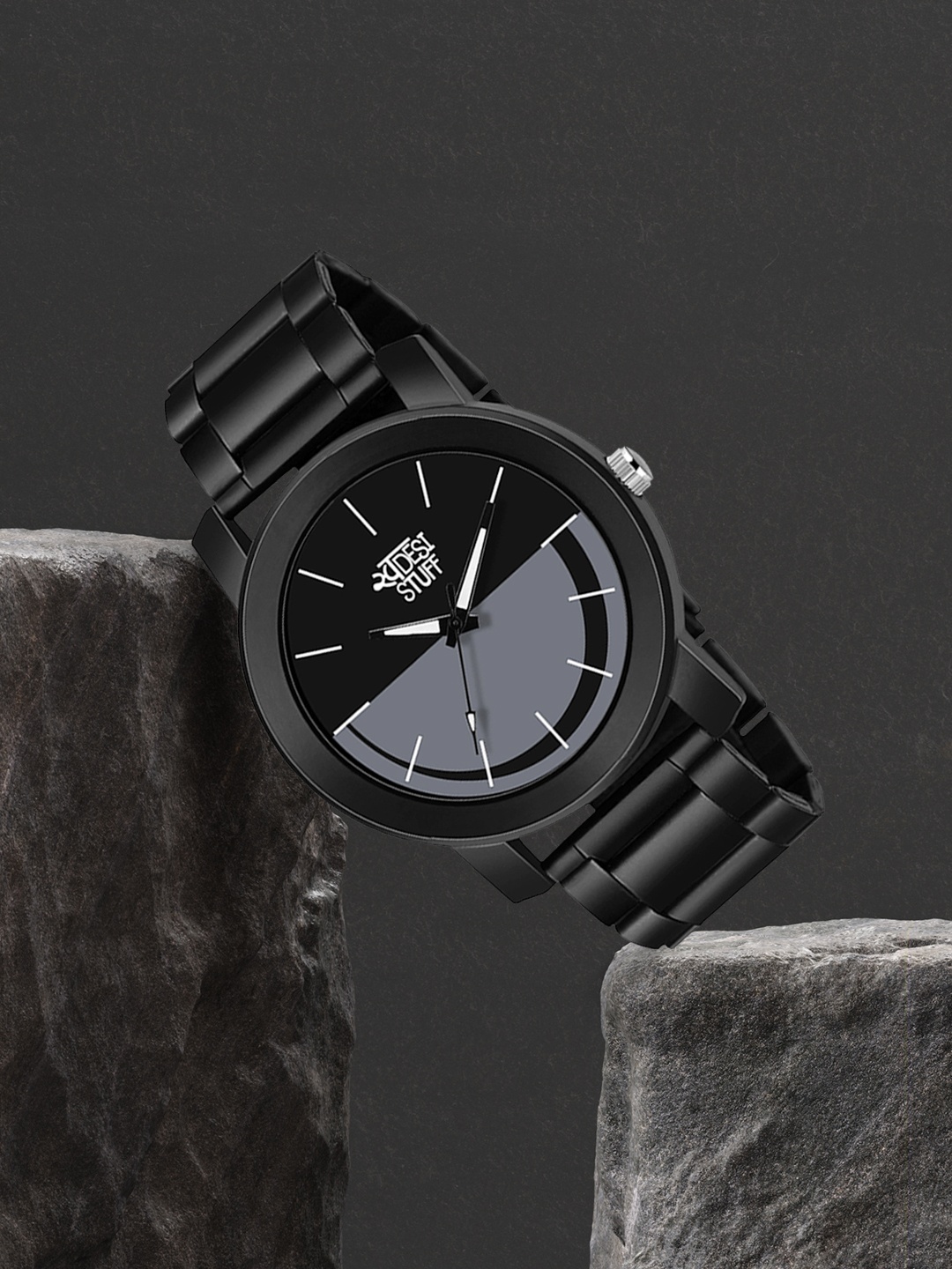 

SWADESI STUFF Boys Black Analogue Watch metal black 18b