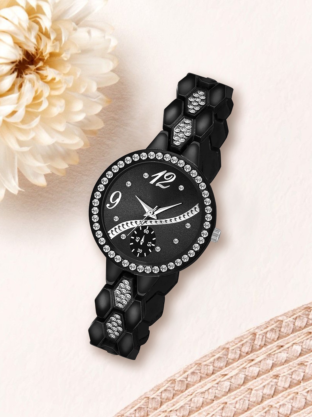 

SWADESI STUFF Girls Black Analogue Watch 57