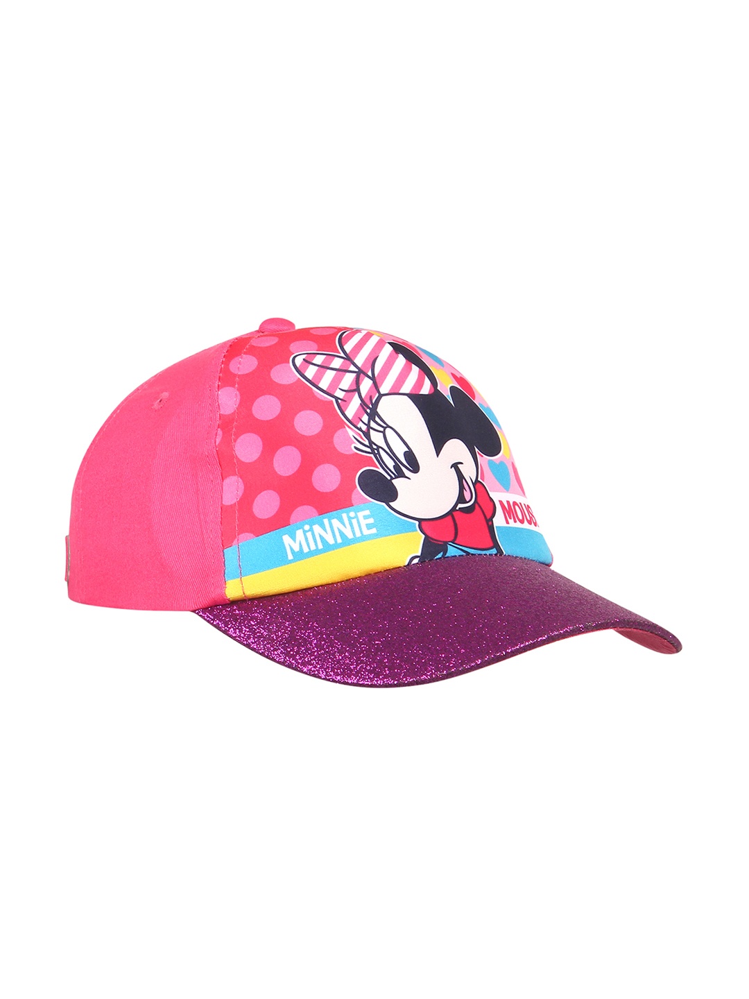 

Kidsville Girls Pink Minnie Mouse Print Baseball Cap
