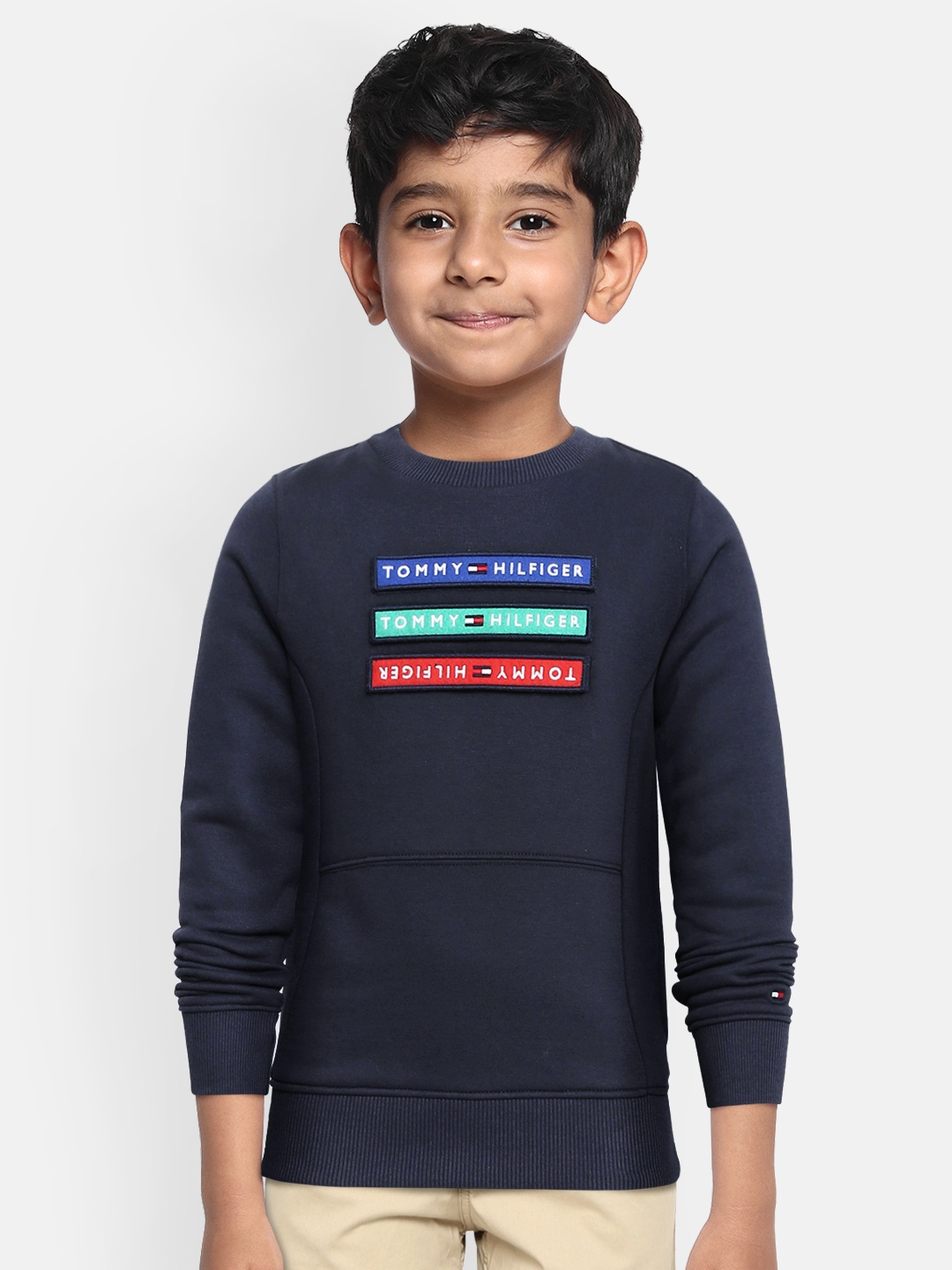 

Tommy Hilfiger Boys Navy Blue Sweatshirt
