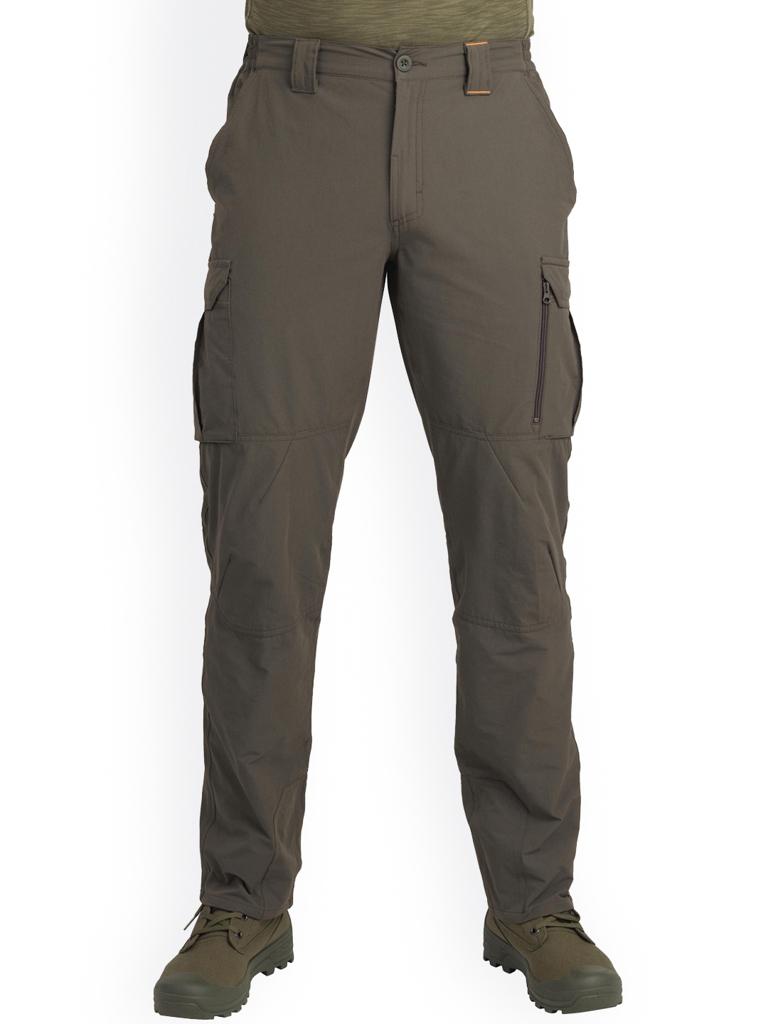 

SOLOGNAC By Decathlon Men Brown Breathable Hiking Trousers SG-500