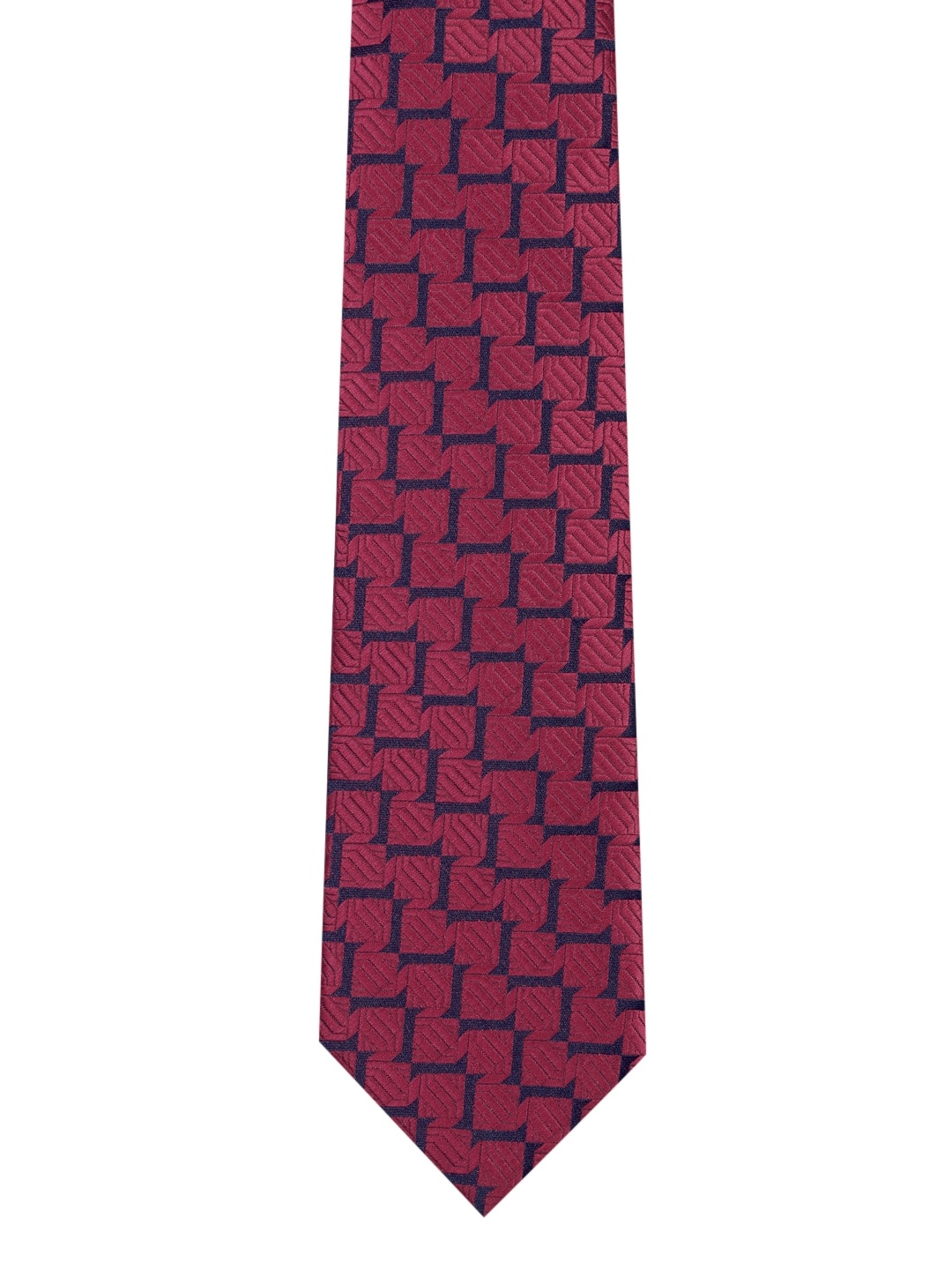 

Park Avenue Men Maroon Woven Design Symphony Broad Tie