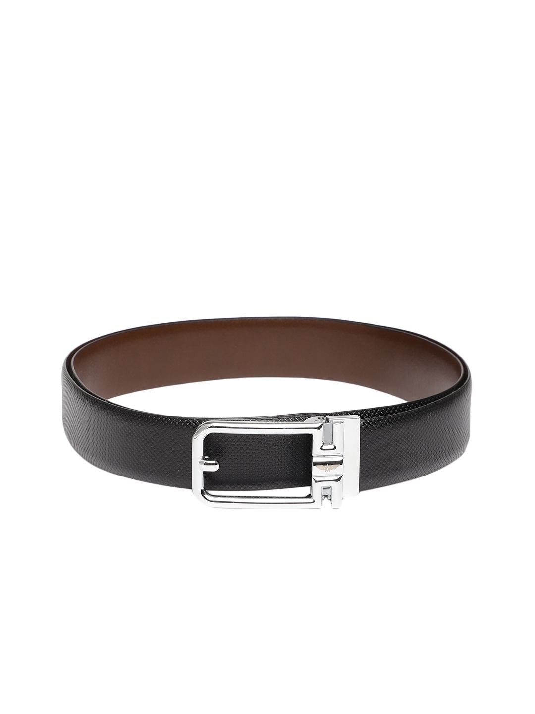 

Park Avenue Men Black & Brown Textured Leather Belt