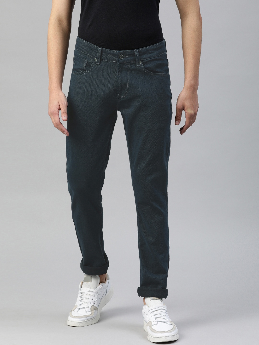 

SPYKAR Men Grey Skinny Fit Low-Rise Clean Look Stretchable Jeans