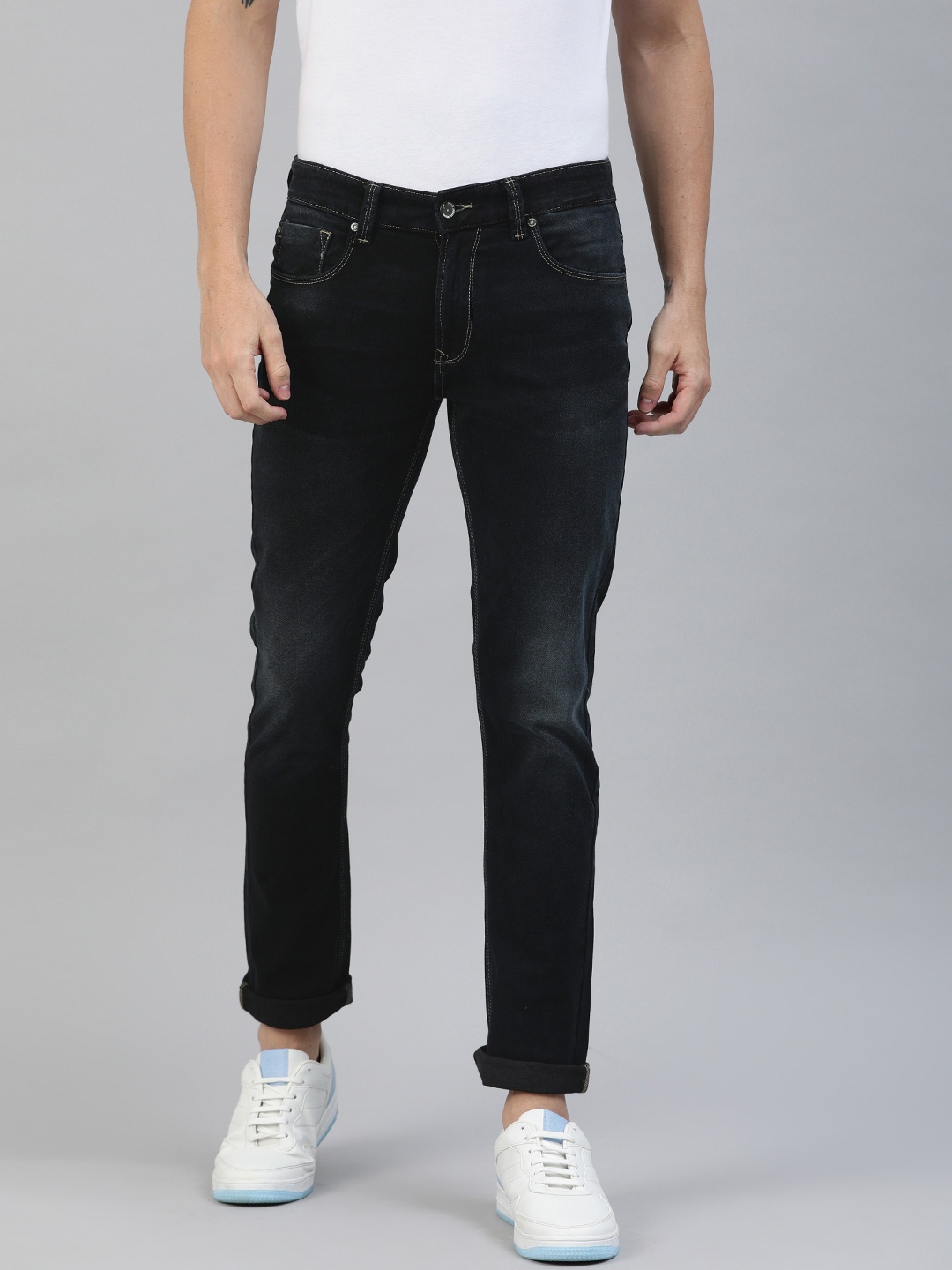 

SPYKAR Men Blue Slim Fit Low-Rise Clean Look Jeans