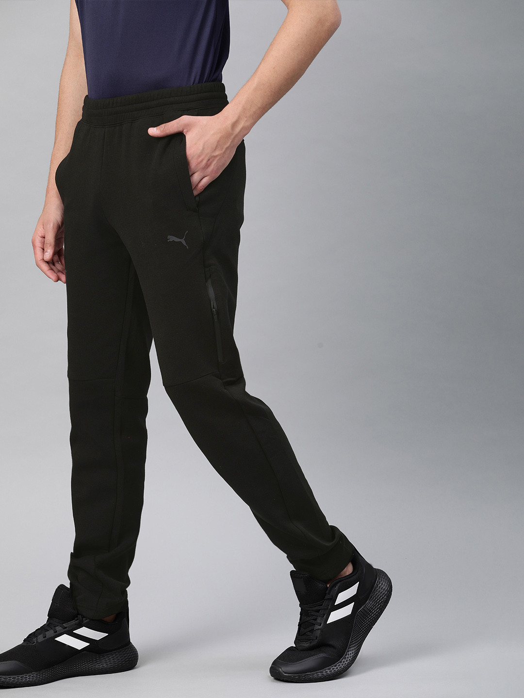 

PUMA Motorsport Men's Black Solid Motorsport Track Pants