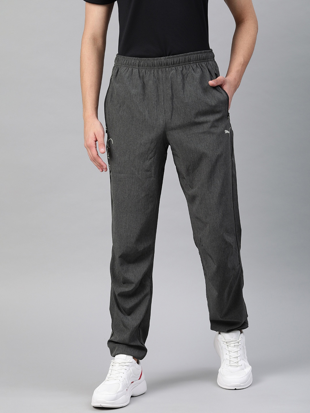 

one8 x PUMA Men's Charcoal Solid Track Pants