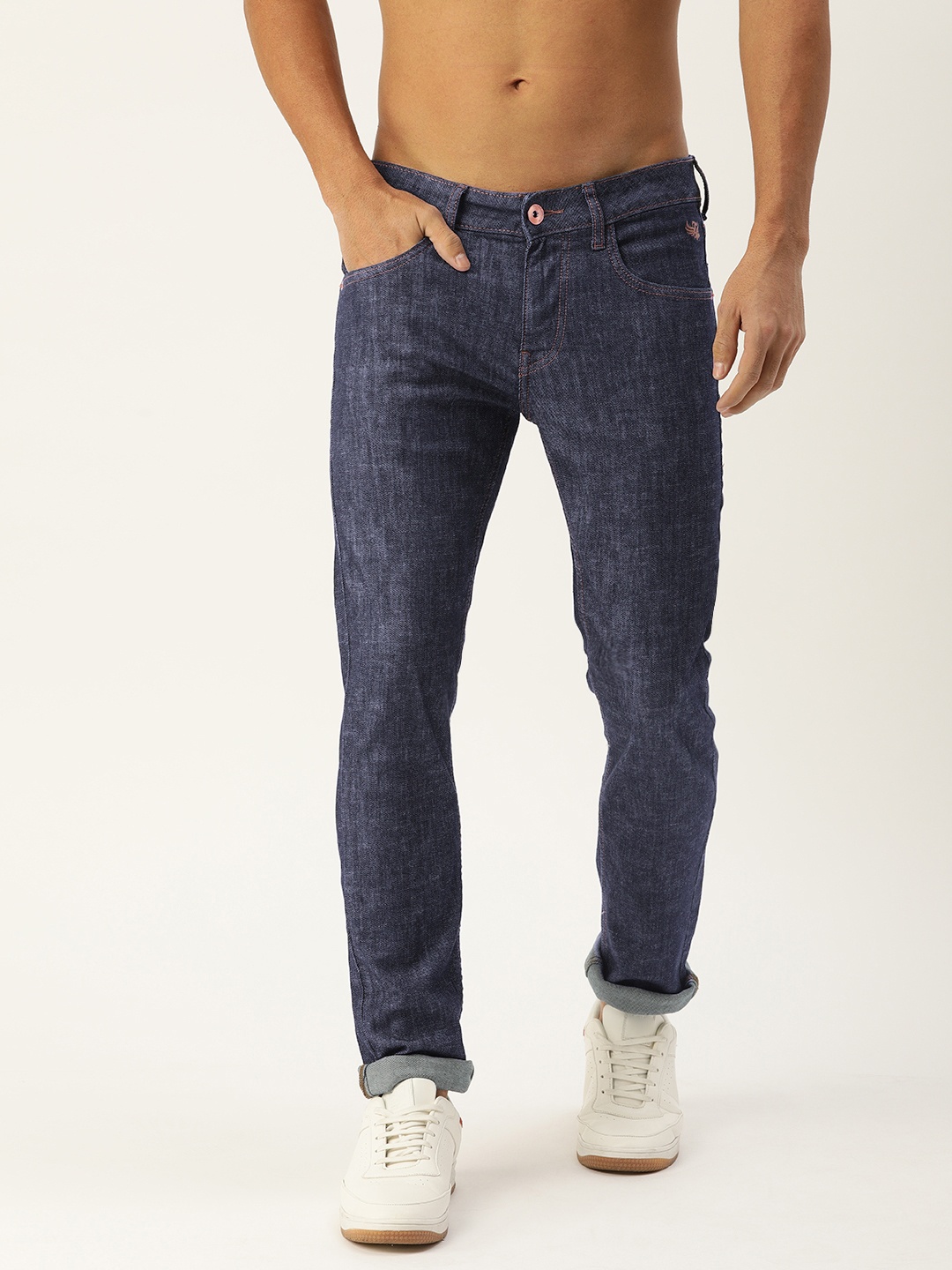 

Flying Machine Men Blue Skinny Jackson Fit Low-Rise Clean Look Stretchable Jeans