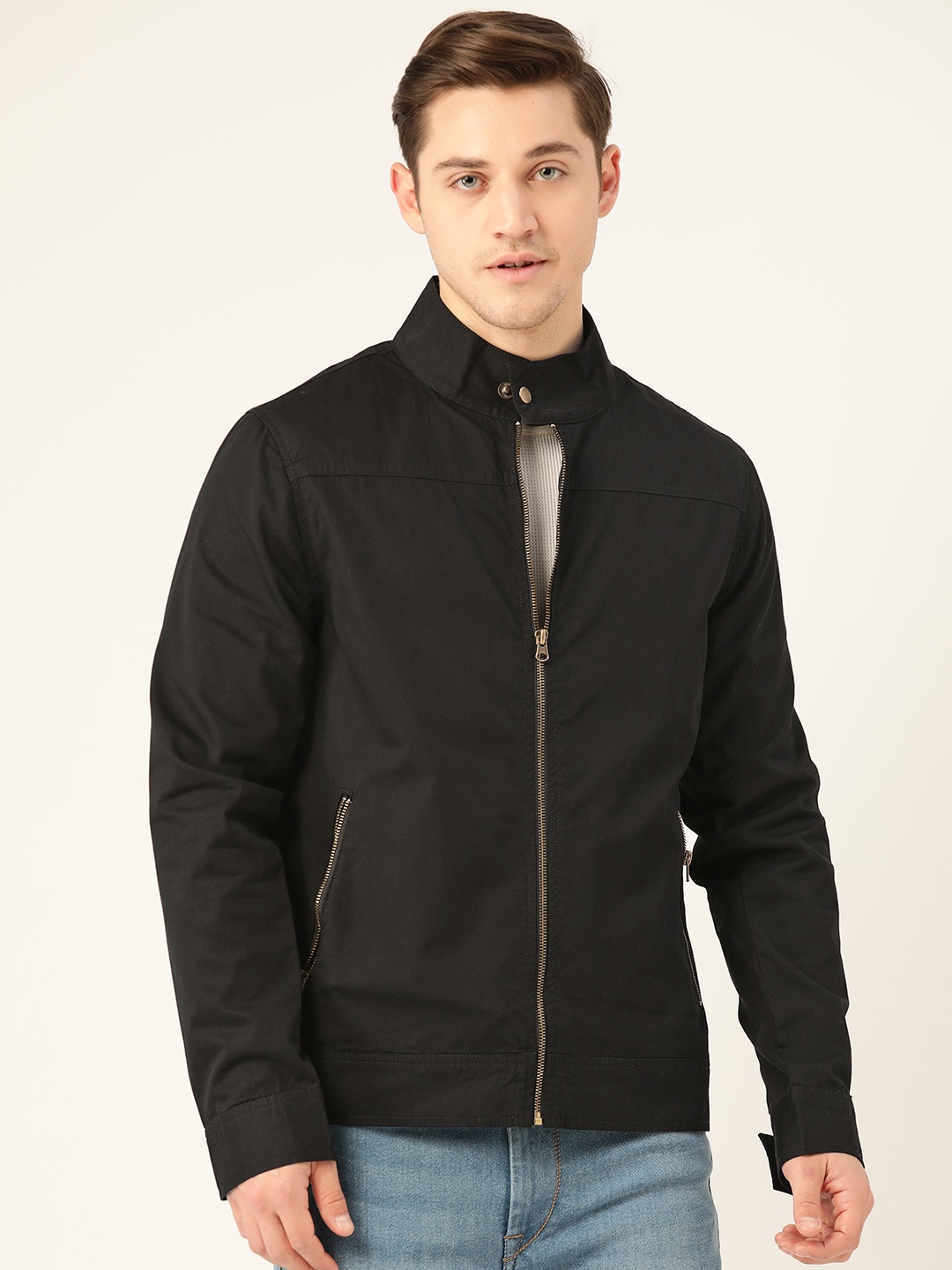 

Flying Machine Men Black Solid Tailored Jacket