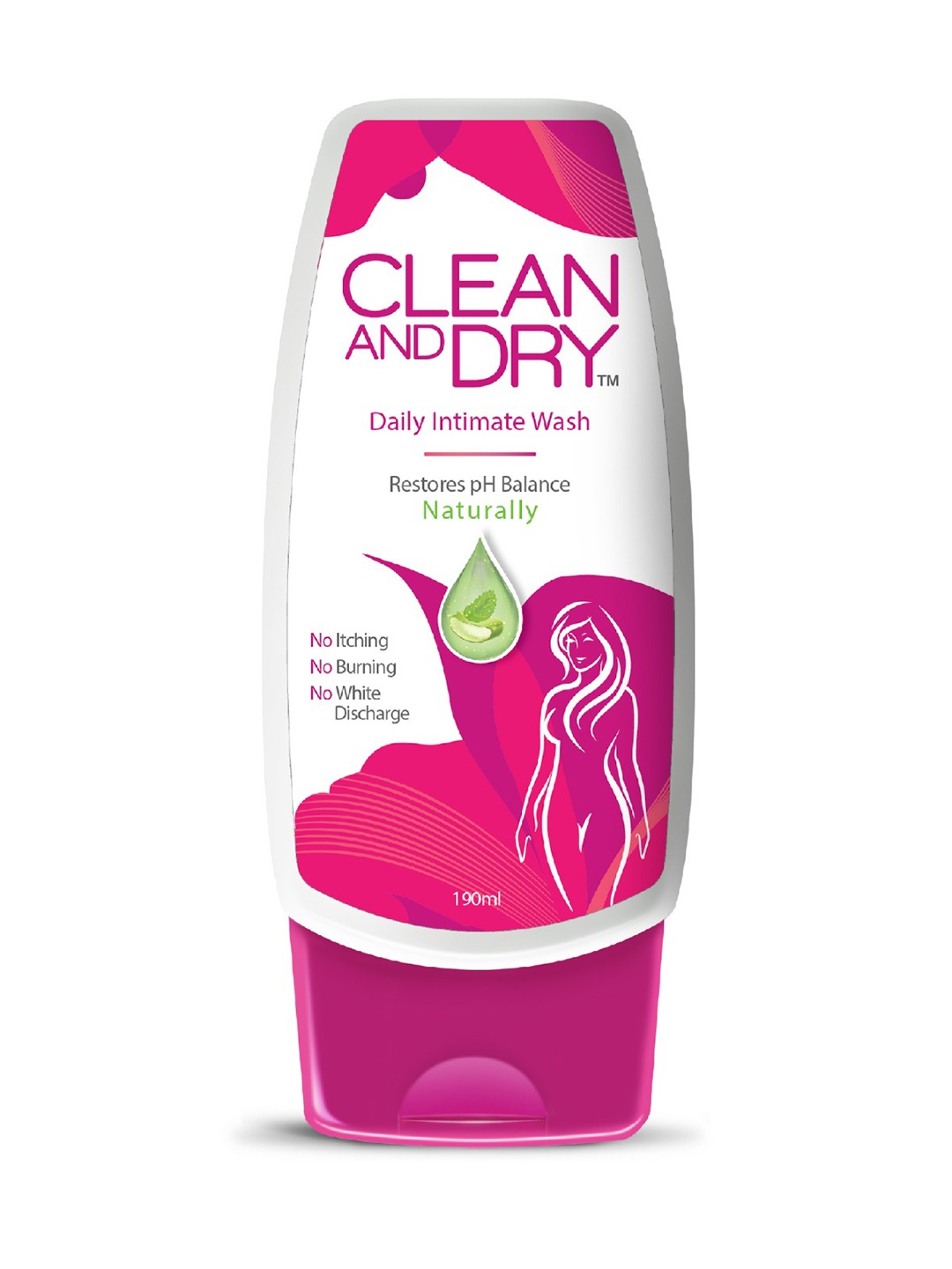 

CLEAN AND DRY Women Daily Intimate Wash - 189 ml, Pink