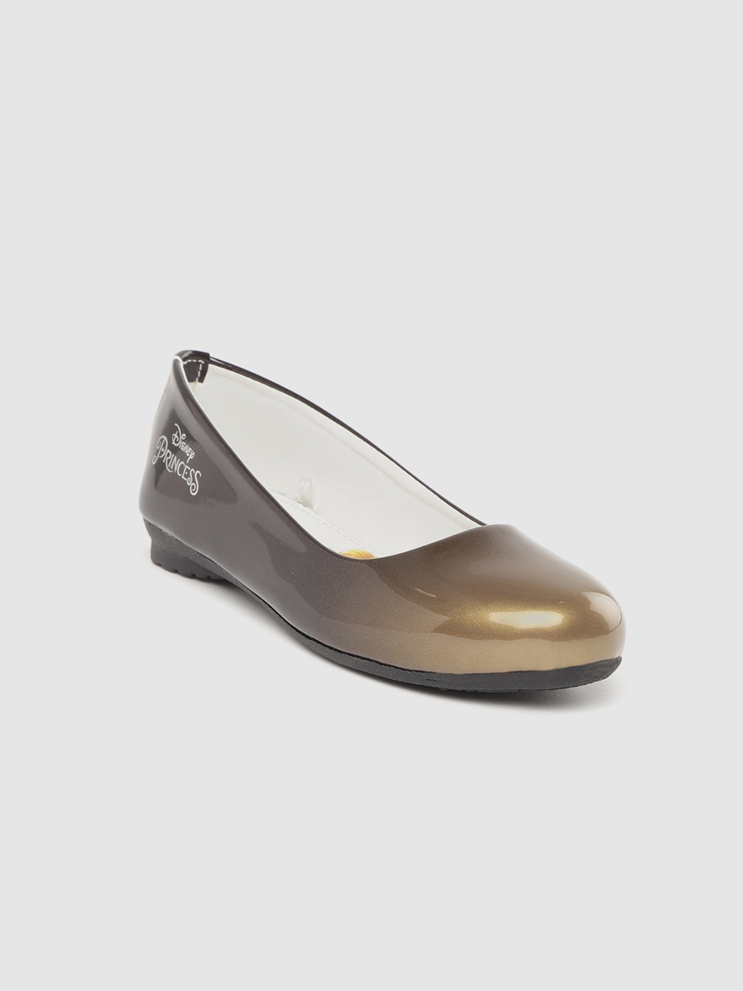 

toothless Girls Gold-Toned & Black Disney Princess Ombre Ballerinas