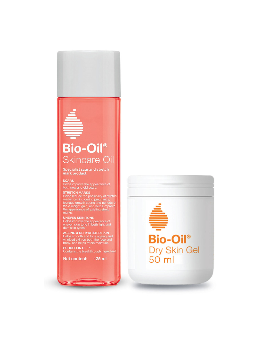 

Bio-Oil Perfect Skincare Combo - Skincare Oil 125ml & Dry Skin Gel 50 ml for Flawless Skin, White