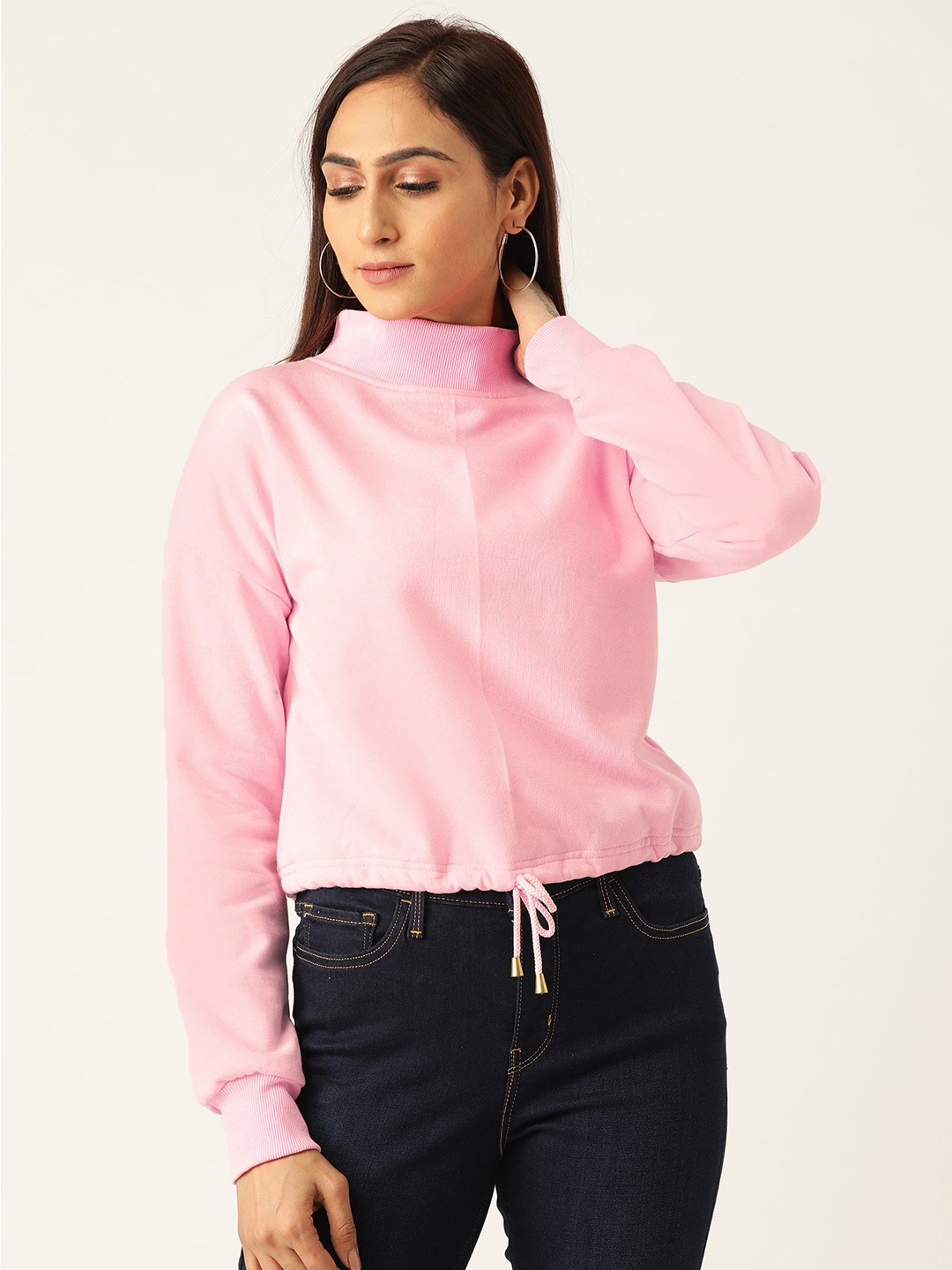 

Alsace Lorraine Paris Women Pink Solid Sweatshirt