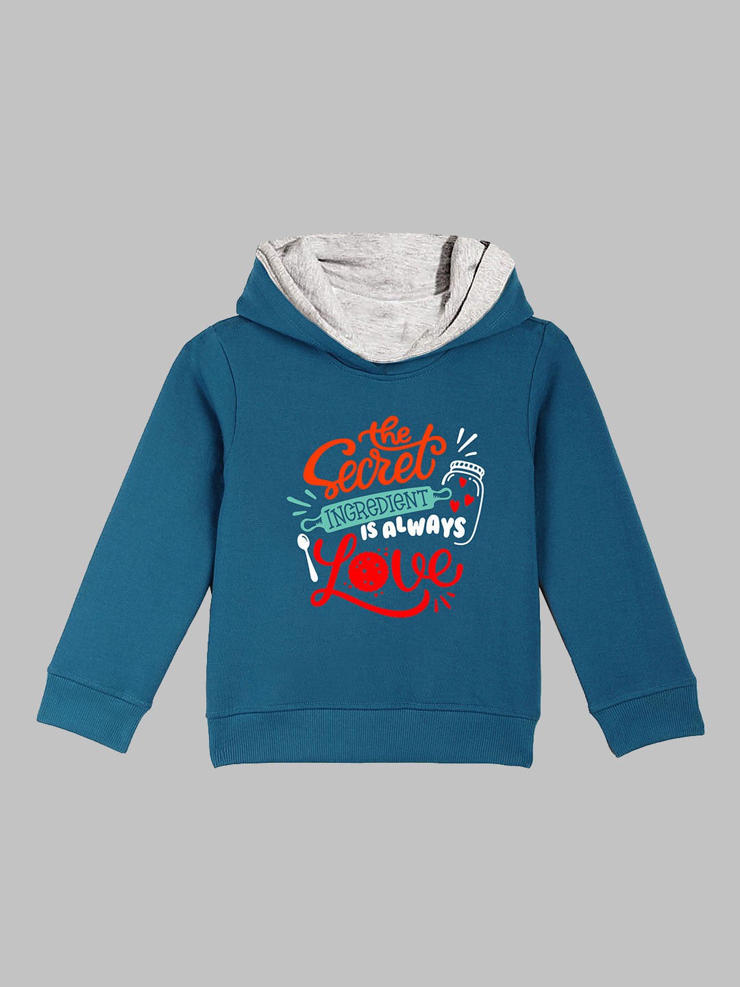 

Naughty Ninos Boys Blue Printed Hooded Sweatshirt