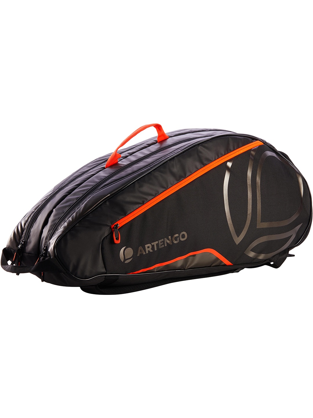 

Artengo By Decathlon Unisex Black & Orange Solid Tennis Bag